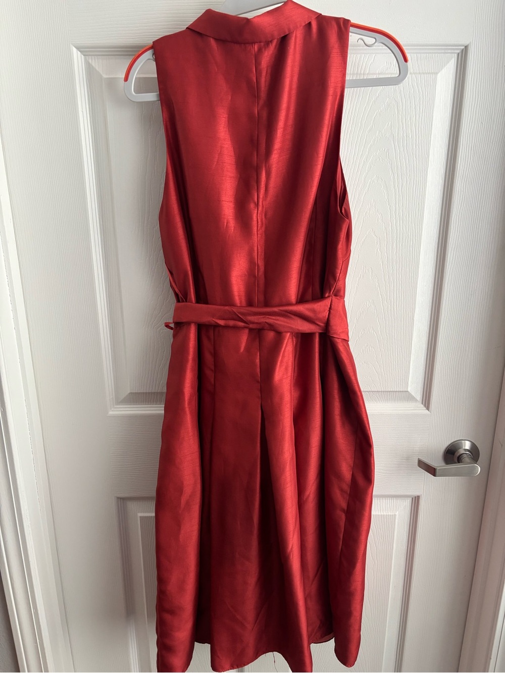 Jones Wear Burnt Orange Sleeveless Midi Dress - Picture 3 of 4